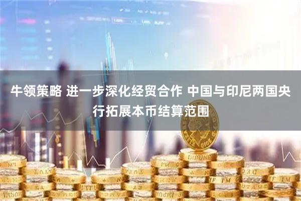 牛领策略 进一步深化经贸合作 中国与印尼两国央行拓展本币结算范围