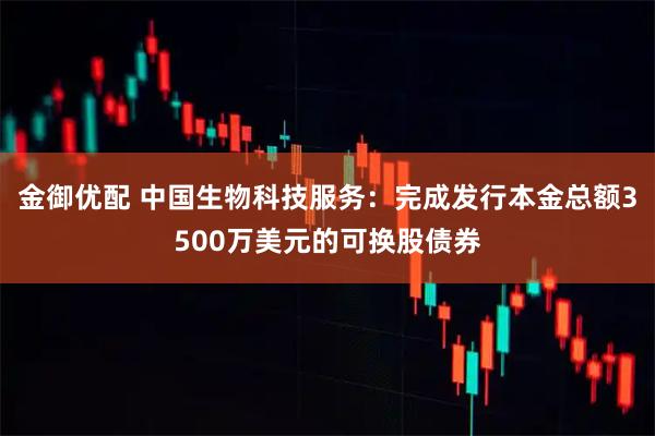 金御优配 中国生物科技服务：完成发行本金总额3500万美元的可换股债券